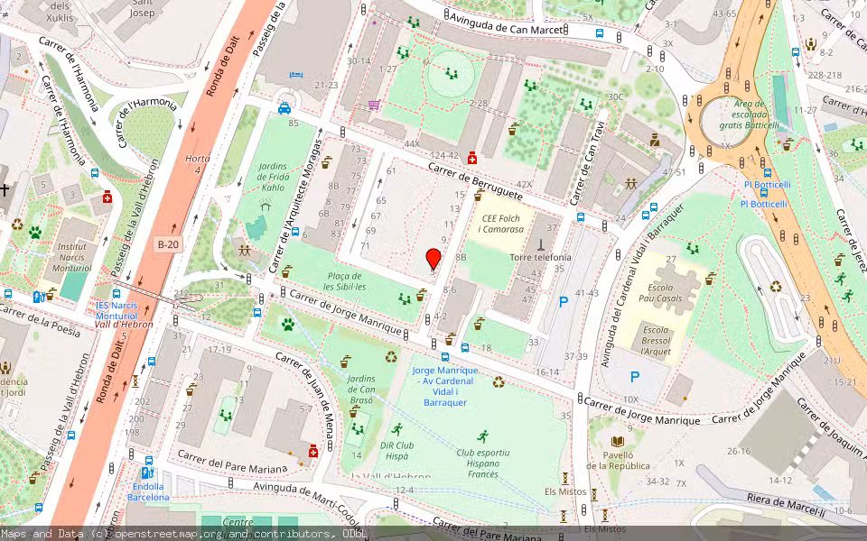 Mapa de Subasta Inmueble (Vivienda) en Barcelona