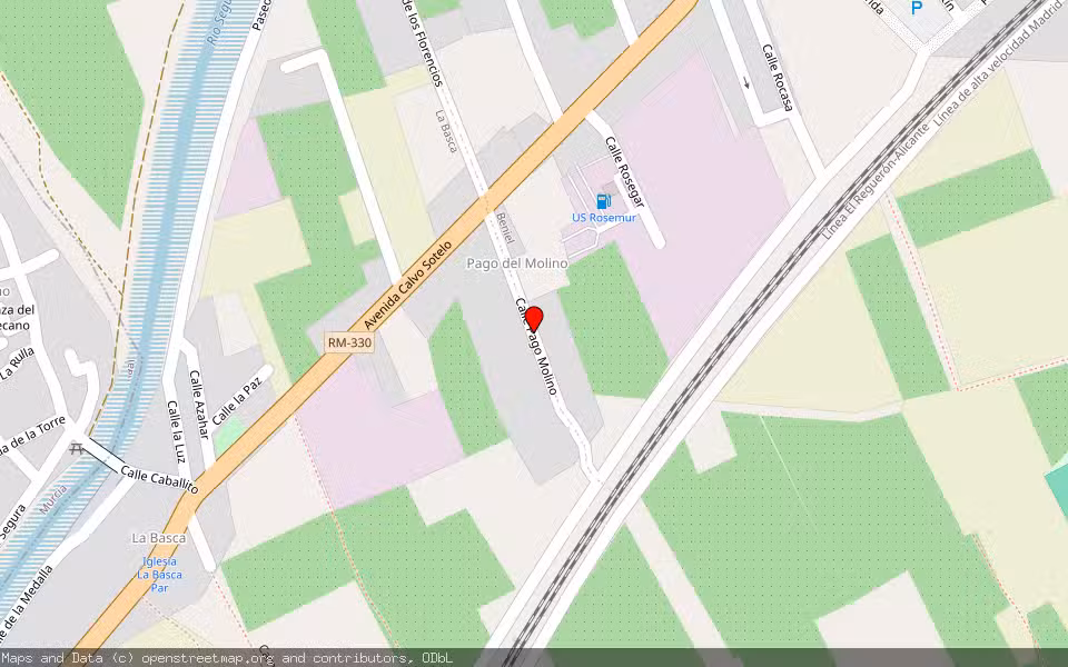 Mapa de Subasta Inmueble (Vivienda) en Beniel, Murcia