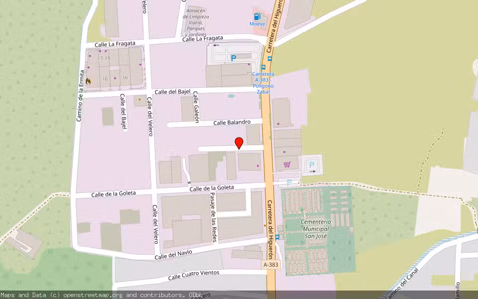 Mapa de Subasta Inmueble (Nave industrial) en La Linea De La Concepcion, Cádiz