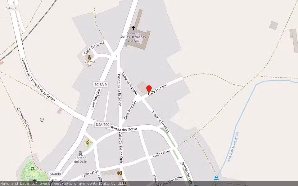 Mapa de Subasta Inmueble (Otros) en Cantalapiedra, Salamanca