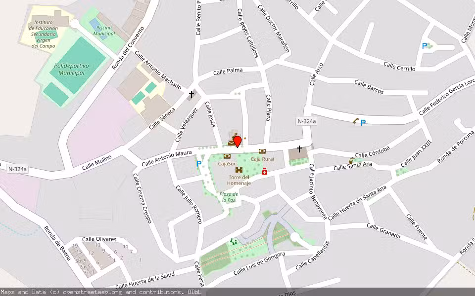 Mapa de Subasta Inmueble (Finca rústica) en Cañete De Las Torres, Córdoba