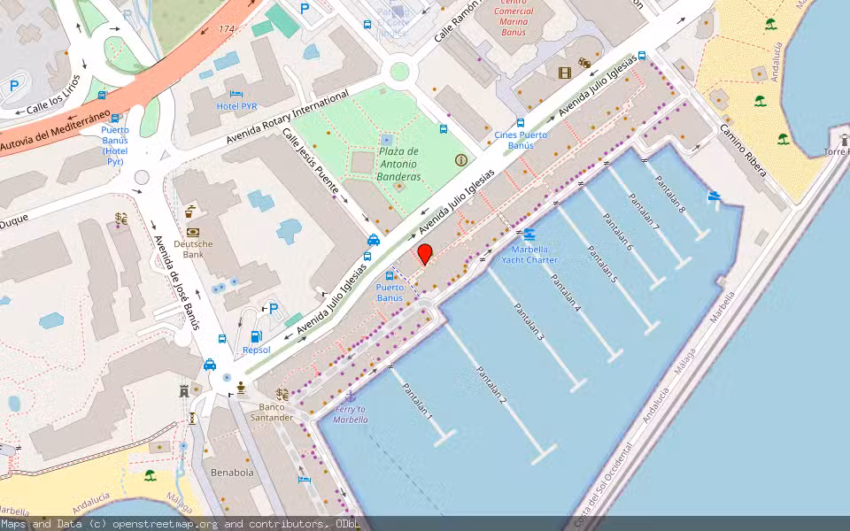 Mapa de Subasta Inmueble (Local comercial) en Marbella, Málaga