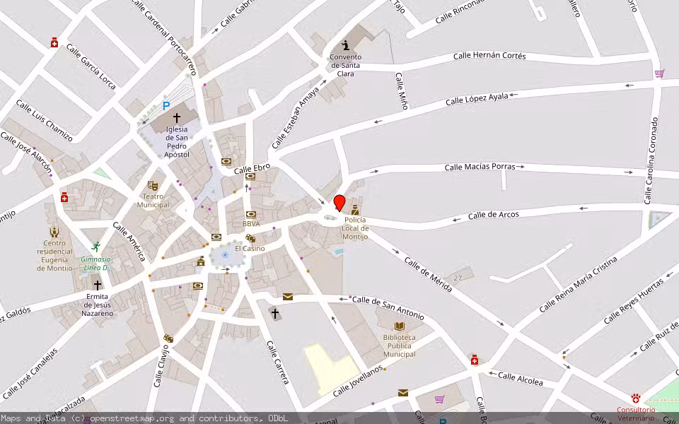 Mapa de Subasta Inmueble (Vivienda) en Montijo, Badajoz