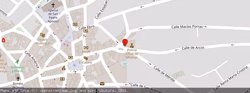 Mapa de Subasta de Inmueble (Vivienda) en Montijo, Badajoz 