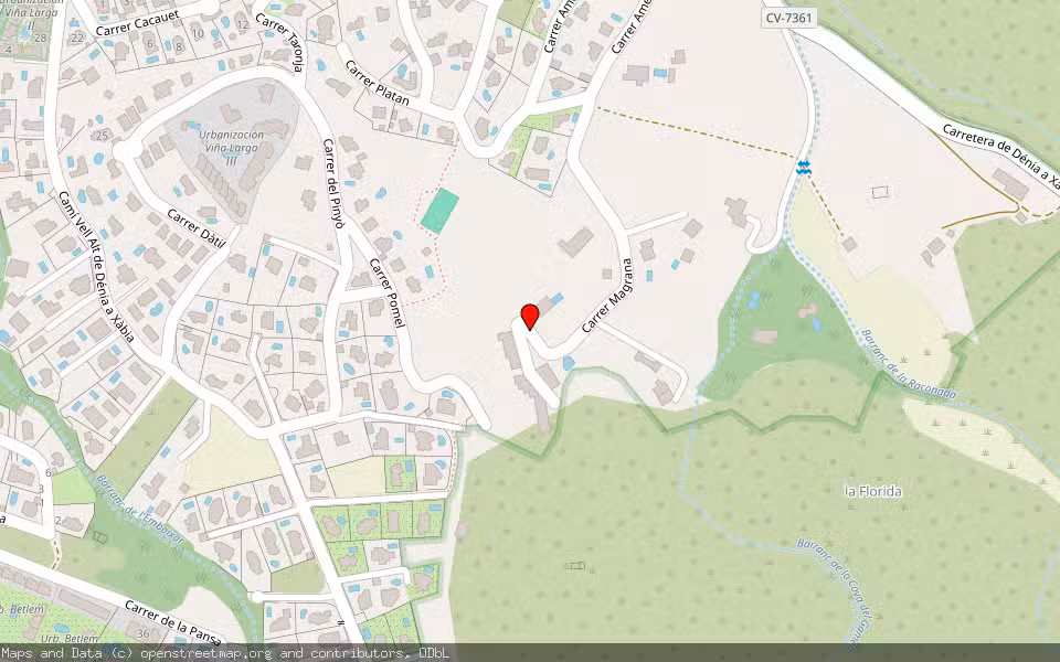 Mapa de Subasta Inmueble (Vivienda) en Denia, Alicante/Alacant