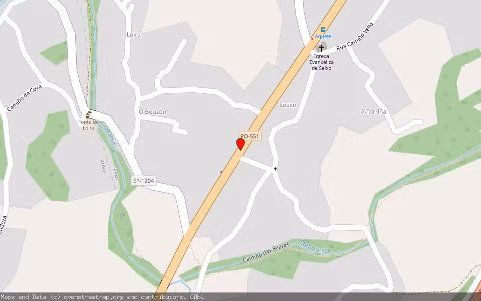 Mapa de Subasta Inmueble (Vivienda) en Marin, Pontevedra