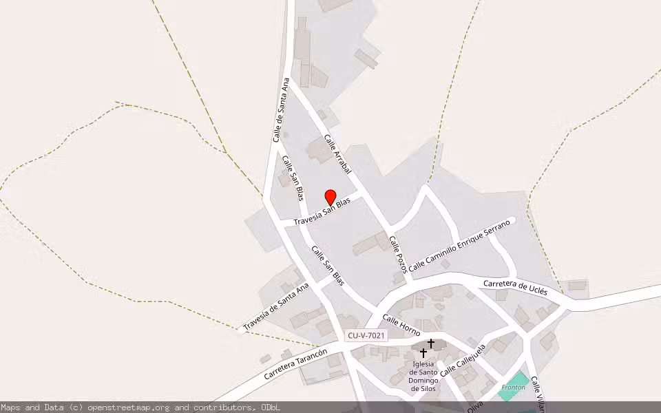 Mapa de Subasta Inmueble (Solar) en Tribaldos, Cuenca