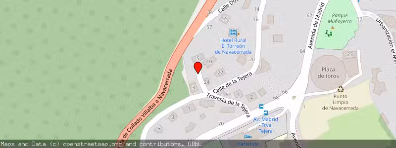 Mapa de Subasta de Inmueble (Vivienda) en Navacerrada, Madrid 