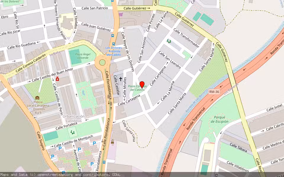 Mapa de Subasta Inmueble (Vivienda) en Cartagena, Murcia