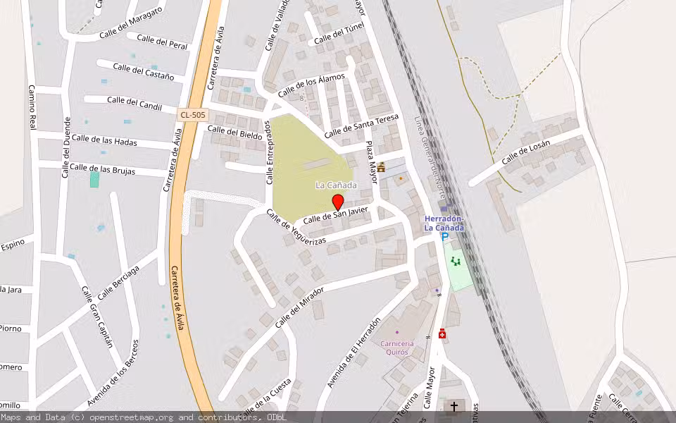 Mapa de Subasta Inmueble (Vivienda) en Herradon De Pinares Anexo La Cañada, Ávila