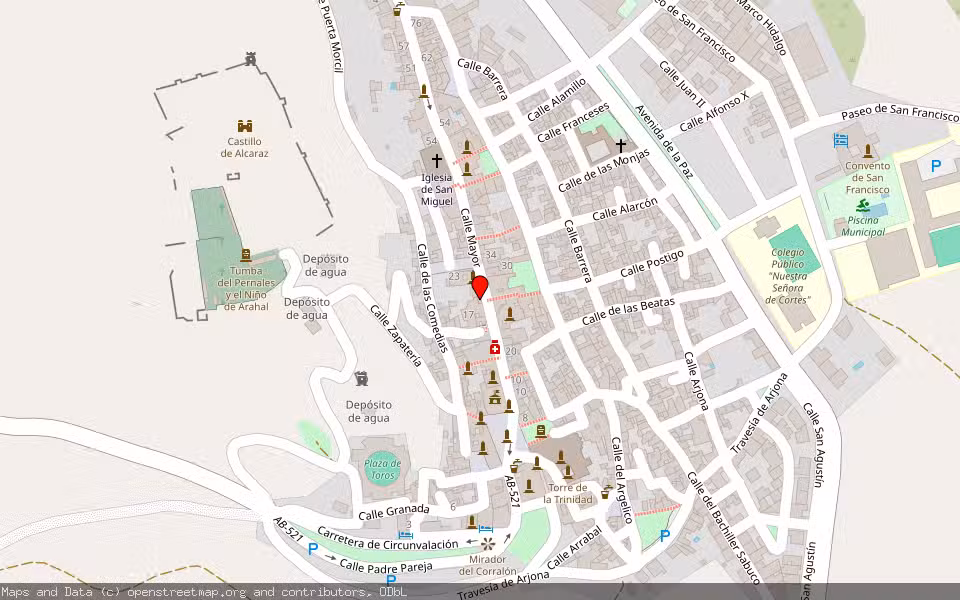 Mapa de Subasta Inmueble (Otros) en Alcaraz, Albacete