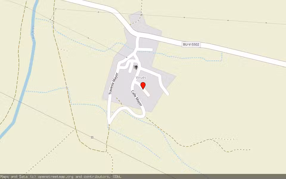 Mapa de Subasta Inmueble (Vivienda) en Virues, Burgos