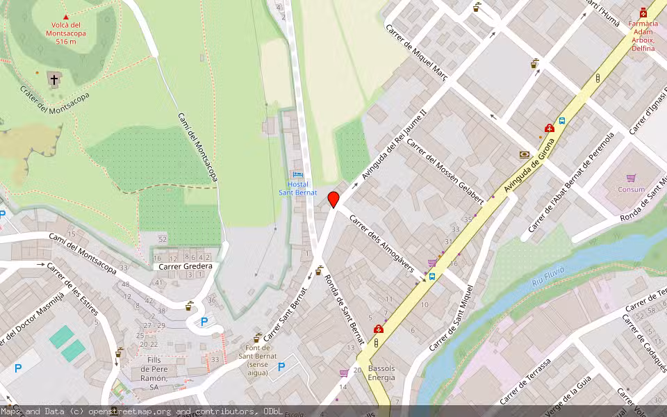 Mapa de Subasta Inmueble (Vivienda) en Olot, Girona