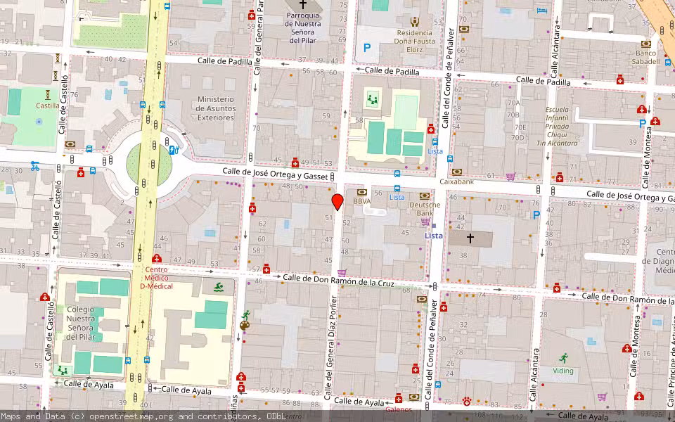 Mapa de Subasta Inmueble (Otros) en Madrid