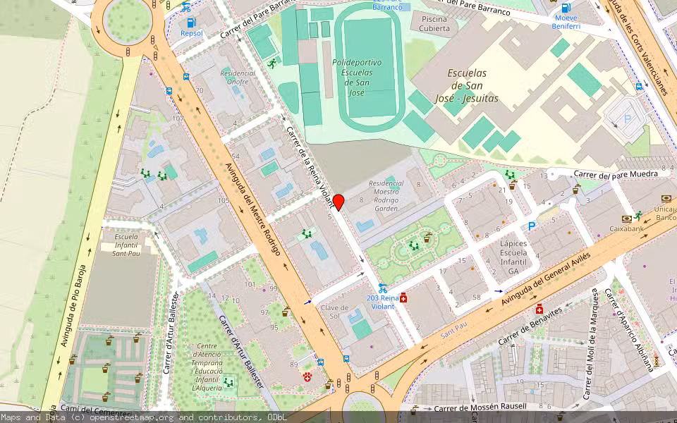 Mapa de Subasta Inmueble (Vivienda) en Valencia, Valencia/València