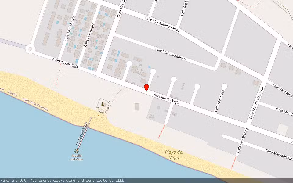 Mapa de Subasta Inmueble (Vivienda) en Palos De La Frontera, Huelva