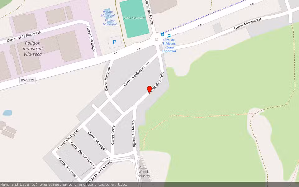 Mapa de Subasta Inmueble (Nave industrial) en Torelló, Barcelona