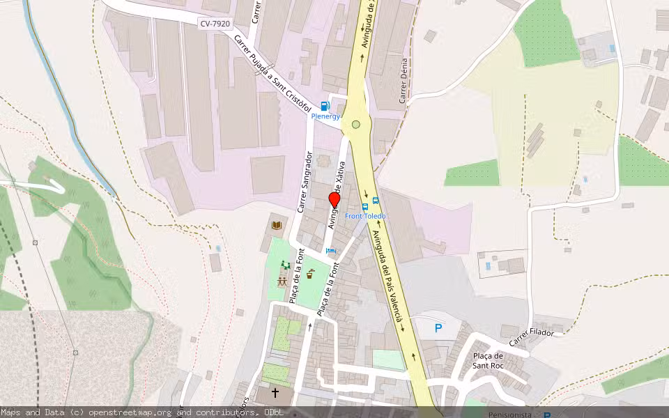 Mapa de Subasta Inmueble (Vivienda) en Cocentaina, Alicante/Alacant