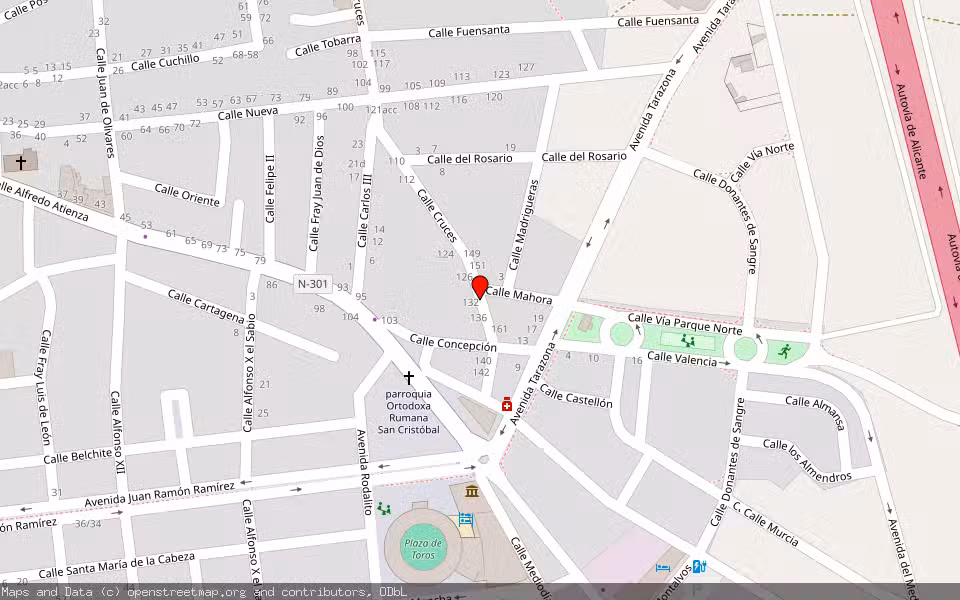 Mapa de Subasta Inmueble (Vivienda) en Roda (la), Albacete