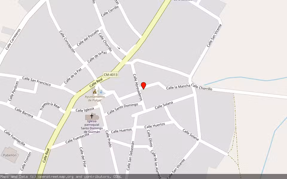 Mapa de Subasta Inmueble (Vivienda) en Pulgar, Toledo