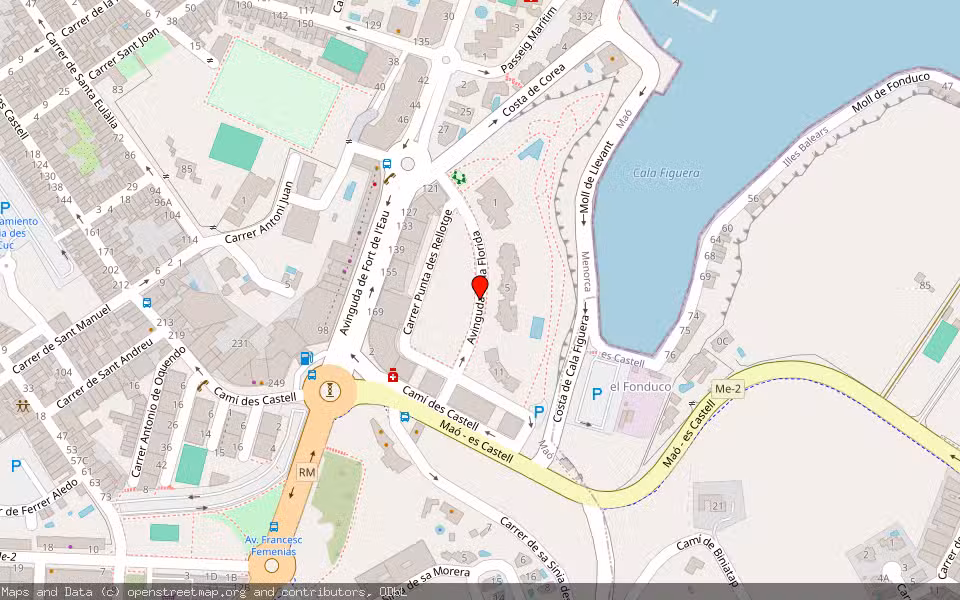 Mapa de Subasta Inmueble (Vivienda) en Mahon, Illes Balears