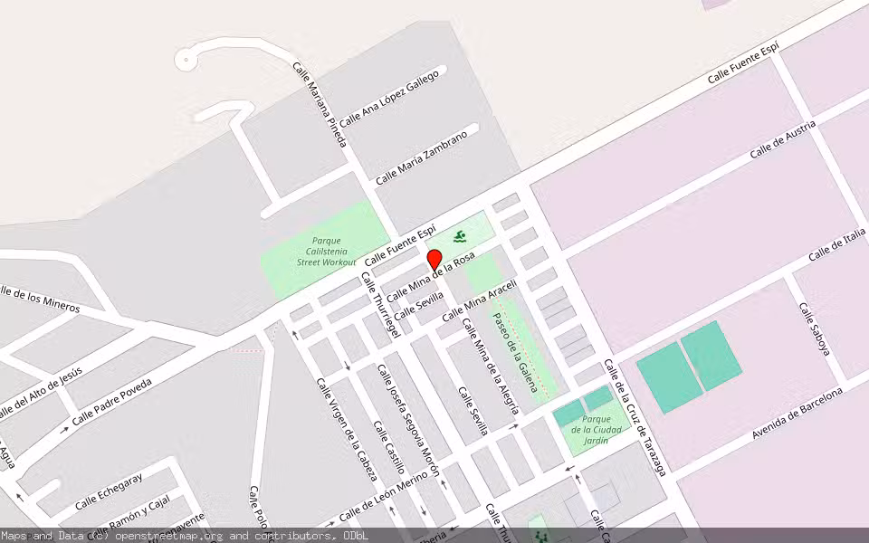 Mapa de Subasta Inmueble (Finca rústica) en La Carolina, Jaén