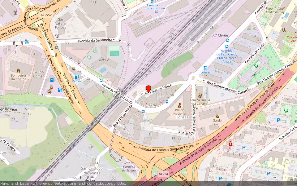 Mapa de Subasta Inmueble (Otros) en Coruña (a), A Coruña