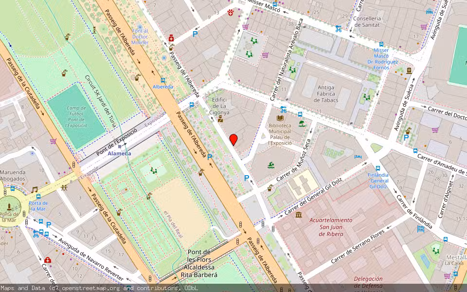 Mapa de Subasta Inmueble (Garaje) en Valencia, Valencia/València