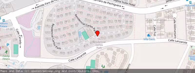 Mapa de Subasta de Inmueble (Vivienda) en Yaiza, Las Palmas 