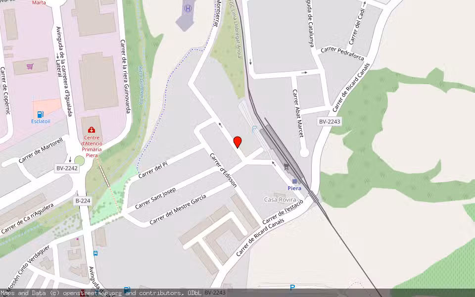 Mapa de Subasta Inmueble (Vivienda) en Piera, Barcelona