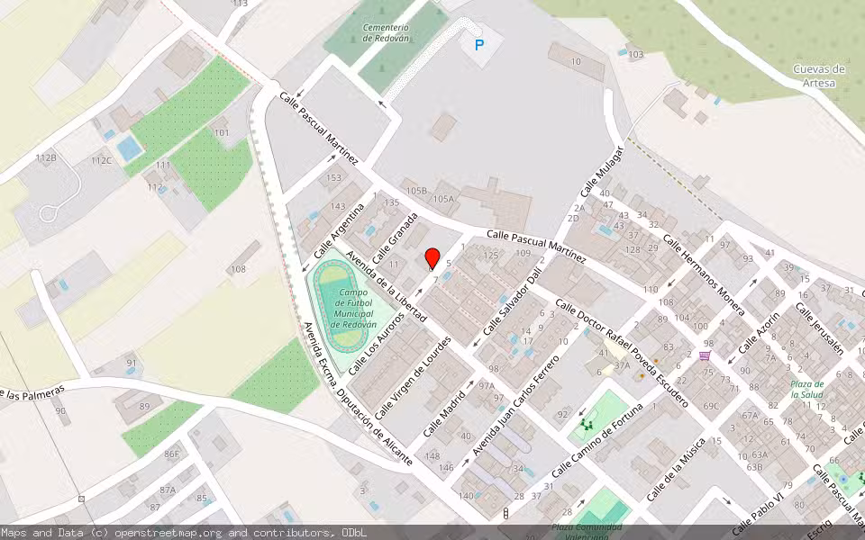 Mapa de Subasta Inmueble (Vivienda) en Redovan, Alicante/Alacant