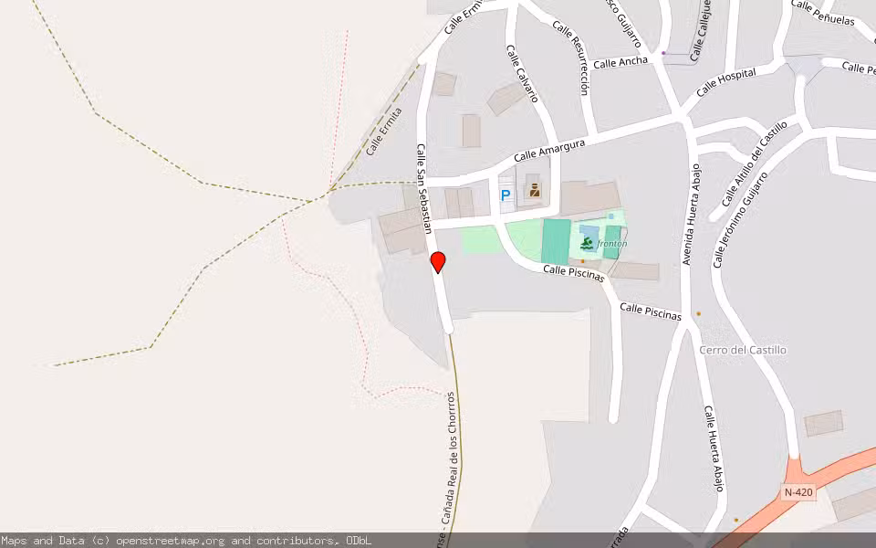 Mapa de Subasta Inmueble (Vivienda) en San Lorenzo De La Parrilla, Cuenca