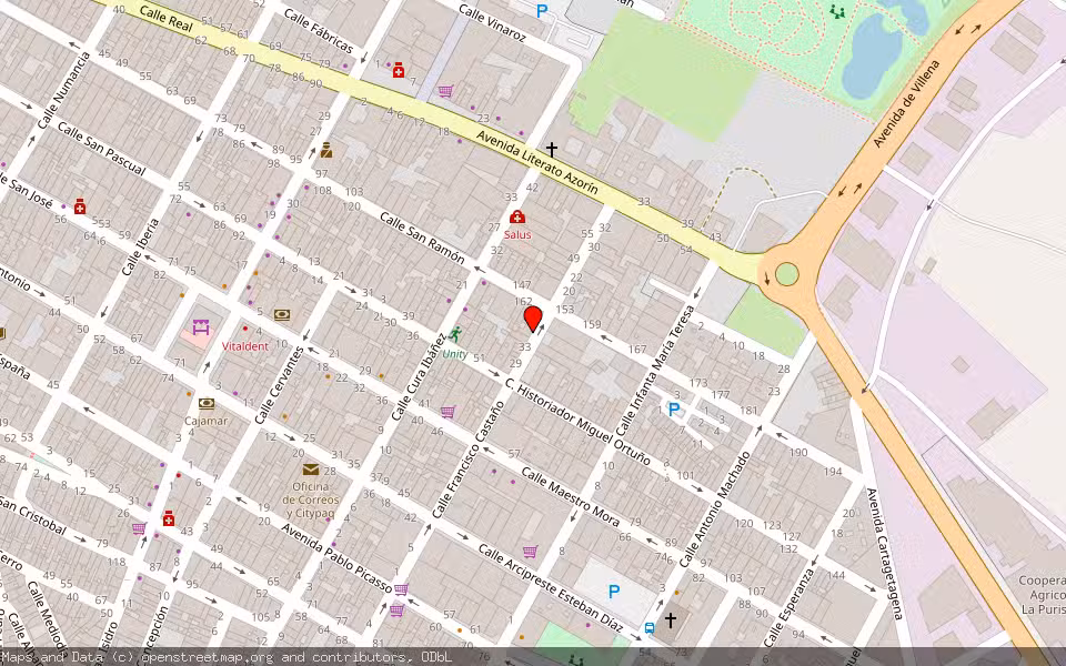 Mapa de Subasta Inmueble (Vivienda) en Yecla, Murcia
