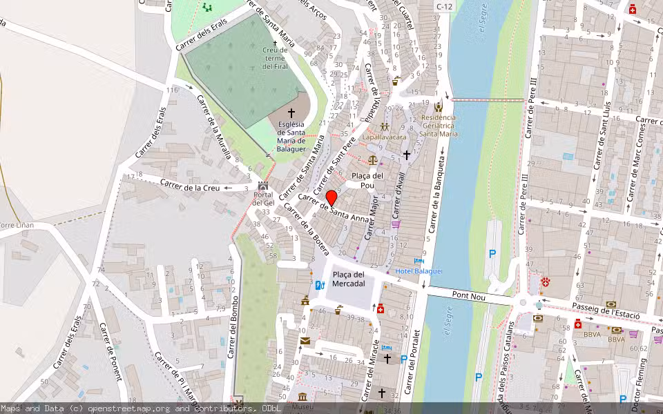 Mapa de Subasta Inmueble (Vivienda) en Balaguer, Lleida
