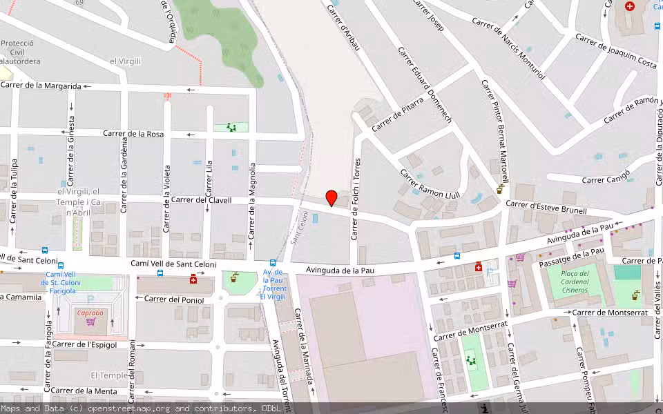 Mapa de Subasta Inmueble (Vivienda) en Sant Celoni, Barcelona