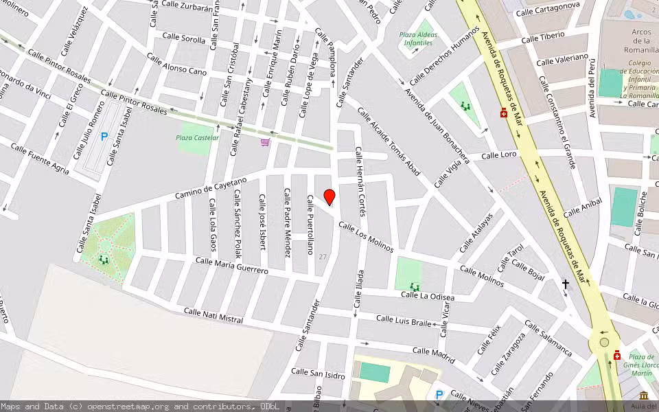 Mapa de Subasta Inmueble (Local comercial) en Roquetas De Mar, Almería