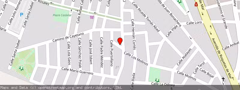 Mapa de Subasta de Inmueble (Local comercial) en Roquetas De Mar, Almería 