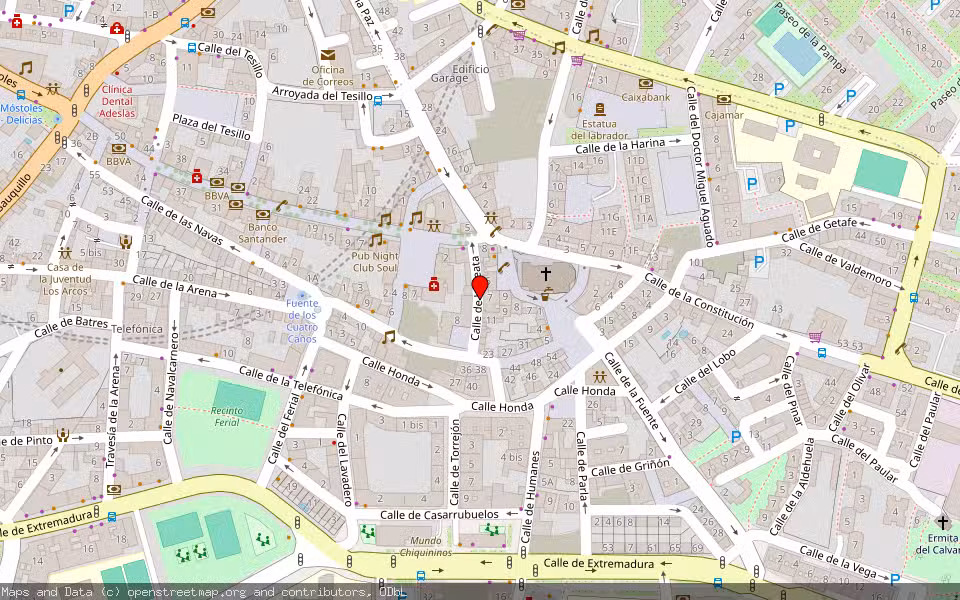 Mapa de Subasta Inmueble (Garaje) en Fuenlabrada., Madrid