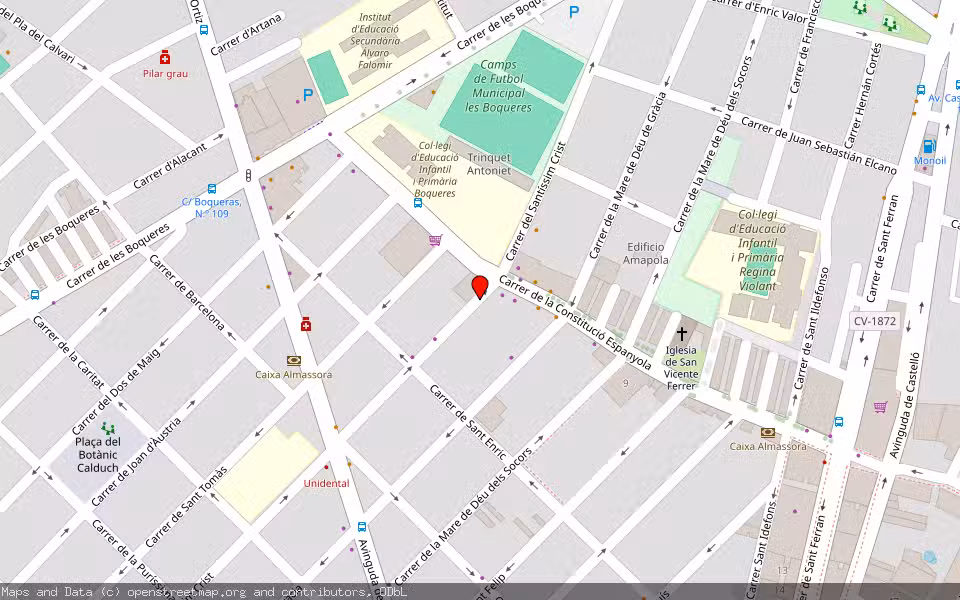 Mapa de Subasta Inmueble (Vivienda) en Almassora, Castellón/Castelló