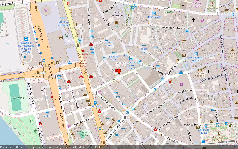 Mapa de Subasta Inmueble (Vivienda) en Sevilla
