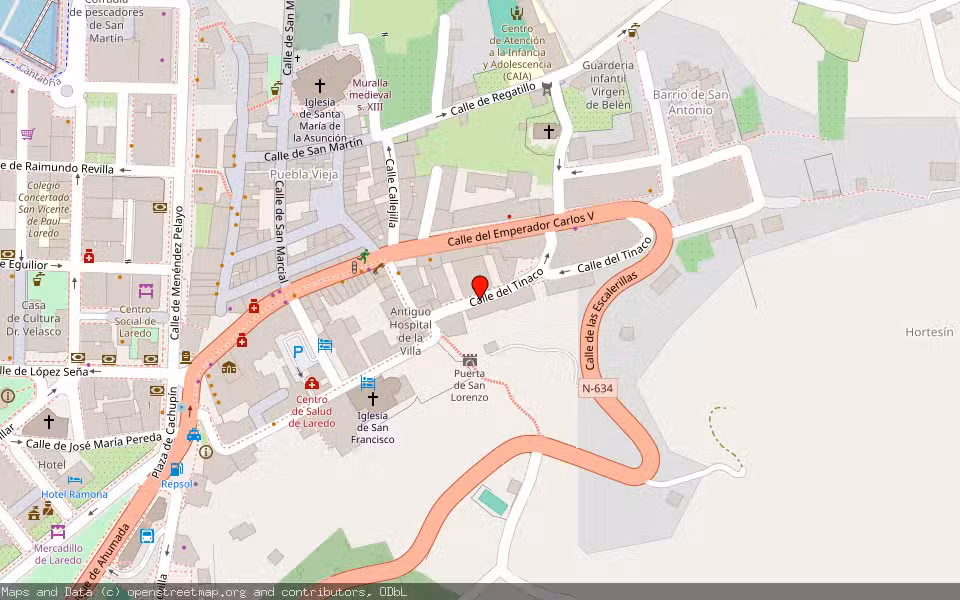 Mapa de Subasta Inmueble (Vivienda) en Laredo, Cantabria
