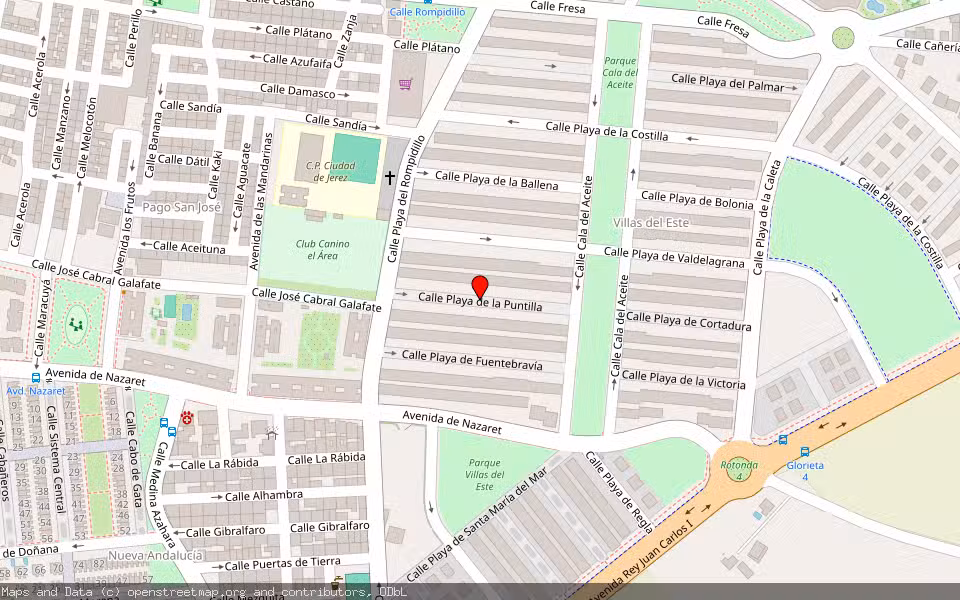 Mapa de Subasta Inmueble (Vivienda) en Jerez De La Frontera, Cádiz