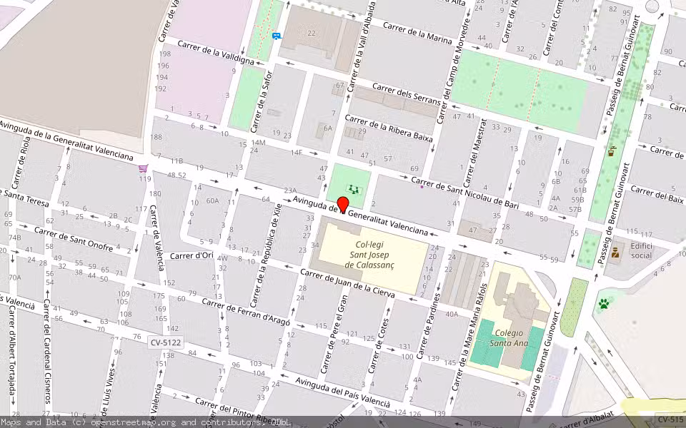 Mapa de Subasta Inmueble (Otros) en Algemesi, Valencia/València