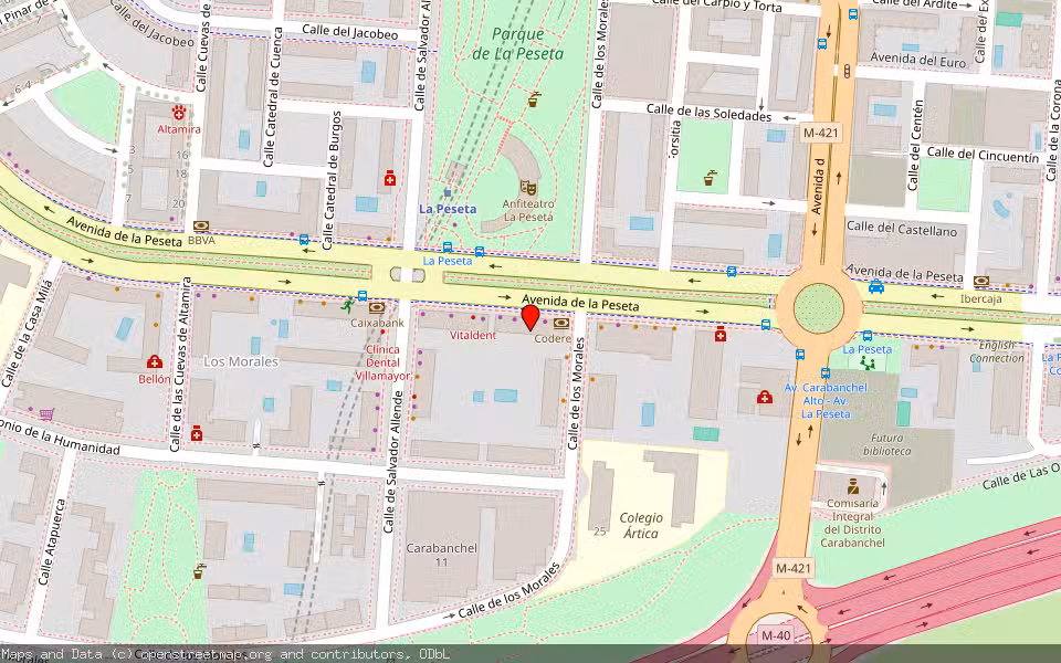 Mapa de Subasta Inmueble (Vivienda) en Madrid