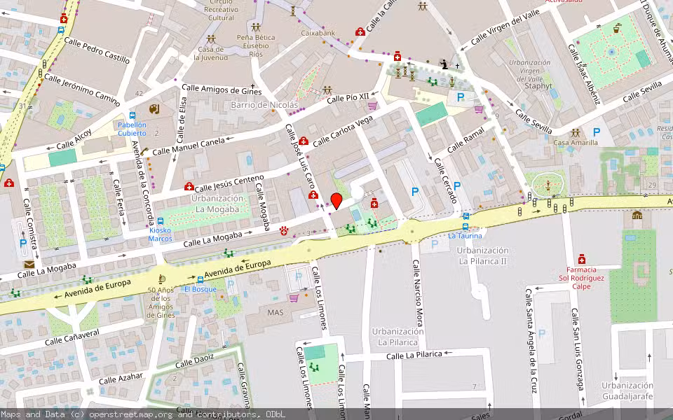 Mapa de Subasta Inmueble (Vivienda) en Gines, Sevilla