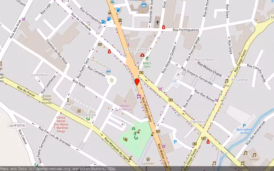 Mapa de Subasta Inmueble (Vivienda) en Sarria, Lugo