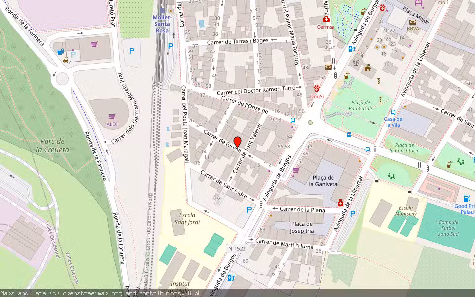 Mapa de Subasta Inmueble (Vivienda) en Mollet Del Vallès, Barcelona