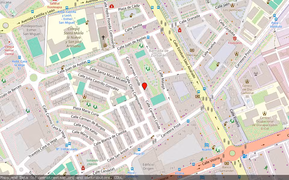 Mapa de Subasta Inmueble (Vivienda) en Burgos