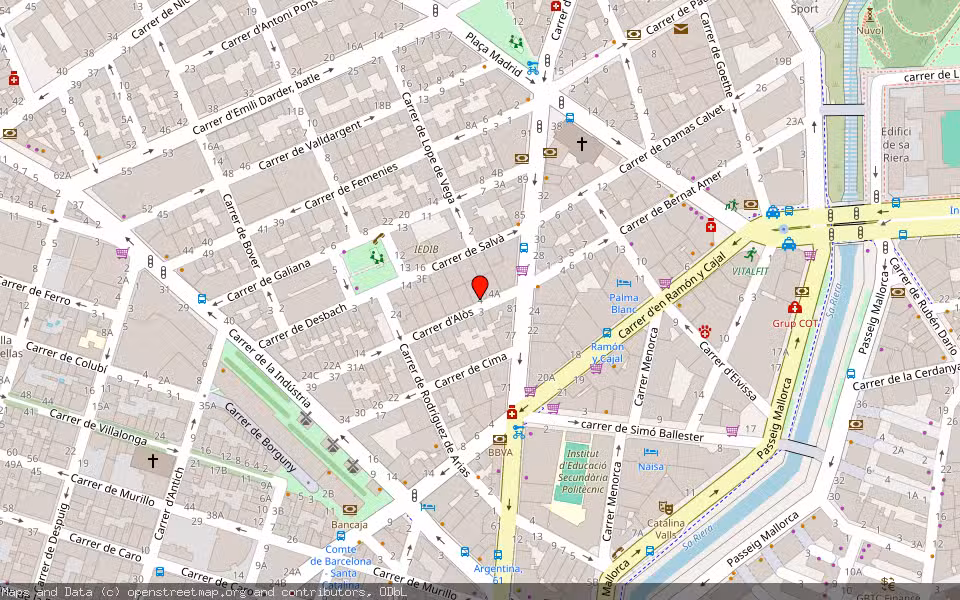 Mapa de Subasta Inmueble (Vivienda) en Palma, Illes Balears