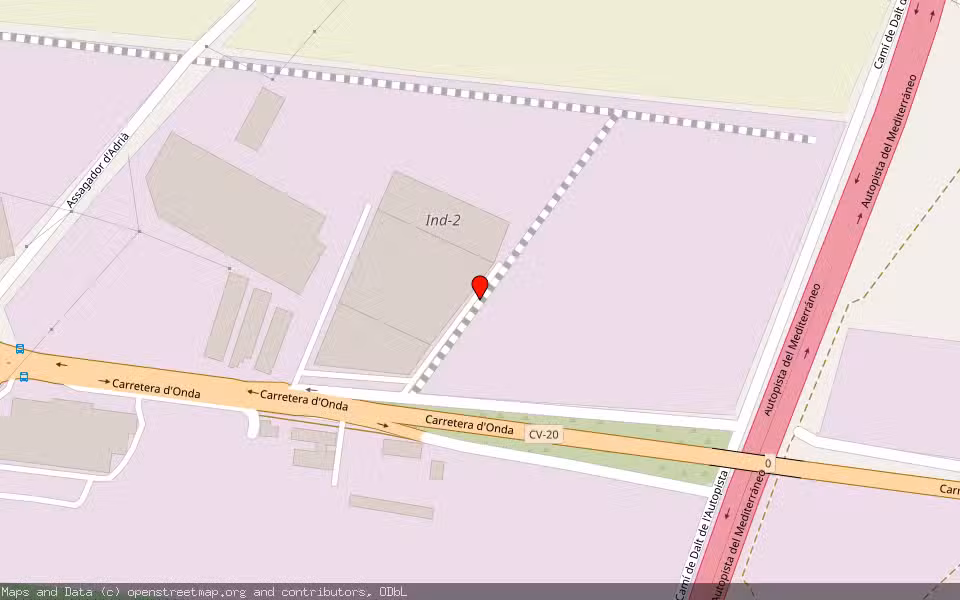 Mapa de Subasta Inmueble (Solar) en Vila-real, Castellón/Castelló
